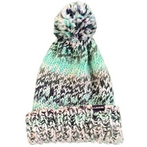 Dakine Chunky Knit Pom Pom Beanie Multi Color Winter Hat‎ Cozy Warm